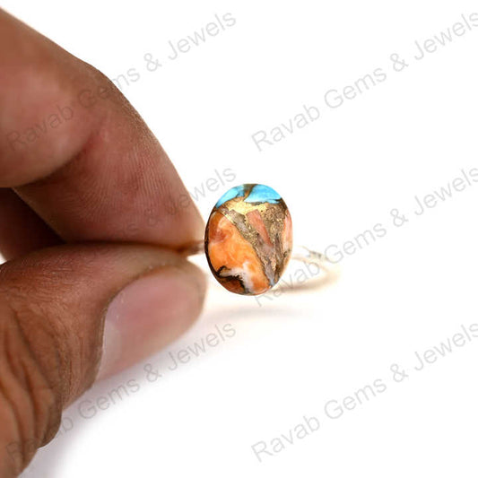 New Arrival Solid 925 Sterling Silver Oyster Turquoise Bezel Setting Ring for Women Handmade Fine Jewelry for Weddings Parties