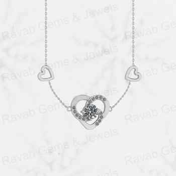 High Quality 4x9mm Solid 925 Sterling Enamel Heart Link Chain Fine Pendant Necklace Valentine's Day Engagement Genuine Solid