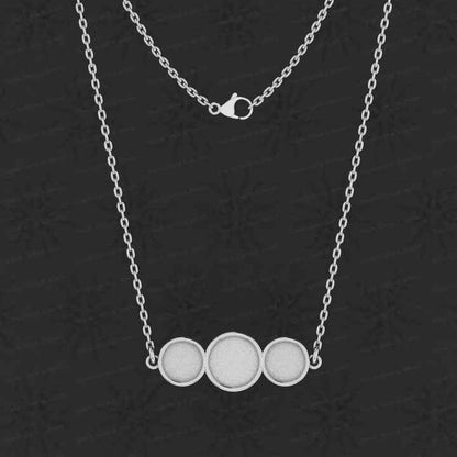 Superb 925 Silver 8mm & 10mm Blank Bezel Cup Semi Mounting Charm Pendant Setting Resin Ashes Stone Jewelry Findings Components