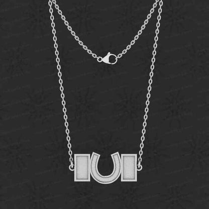 Best Quality 925 Silver Horseshoe & Rectangle Bezel Cup Semi Mount Charm Pendant Setting for Resin Ashes Work Breastmilk Jewelry