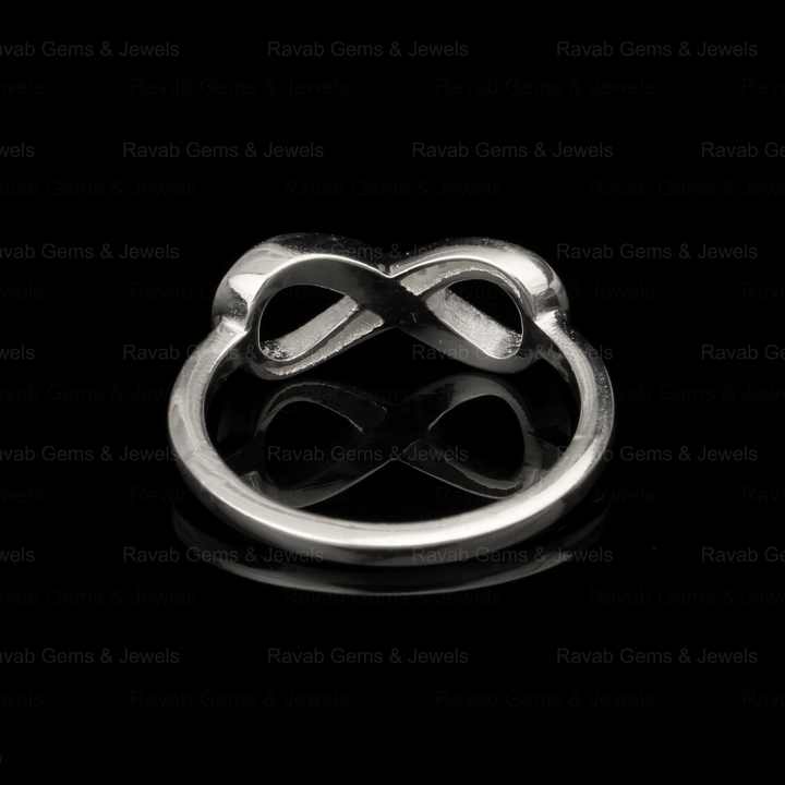 High Quality Wholesale 925 Sterling Silver Infinity Blank Channel Semi Mount Blank Setting Ring Keepsake Breastmilk DIY Jewelry