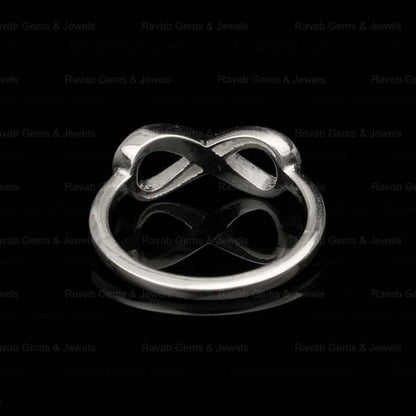 High Quality Wholesale 925 Sterling Silver Infinity Blank Channel Semi Mount Blank Setting Ring Keepsake Breastmilk DIY Jewelry