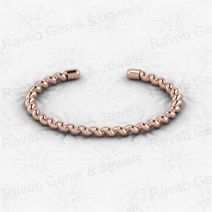 New Arrival Solid 925 Sterling Silver 18k Gold Plated Attractive Croissant Bracelet 57x47mm CZ Bracelet for Men's Jewelry