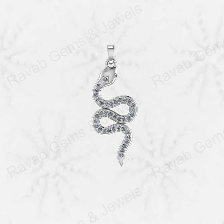 Best Selling 925 Sterling Silver Snake Animal Lover CZ 15x32mm Zircon Keepsake Fine Fashion Jewelry Pendants & Charms