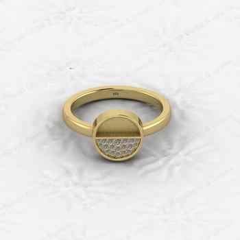 High Quality Genuine Silver Jewelry Components Half Round Semi Mount Blank Setting Ring Ornament for Women