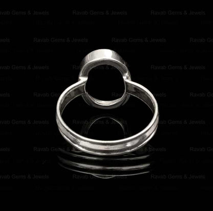 2024 High Quality Genuine 925 Sterling Silver 8x10mm Oval Semi Mount Blank Bezel Setting Ring Good for Gemstone Findings Jewelry