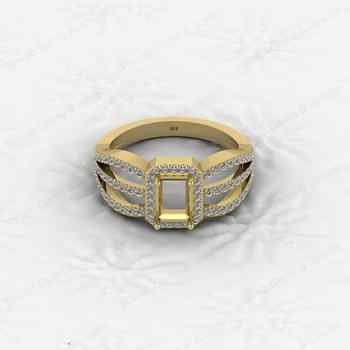 High Quality 925 Silver Octagon 7x5mm Semi Mount Blank Bezel Ring Gemstone Ashes Resin Jewelry Findings for Wedding Jewelry