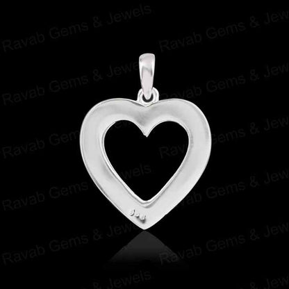 Top Quality 925 Silver 20mm Heart Blank Bezel Horse Hair Pendant Empty Setting Resin Ashes Keepsake Memorial Jewelry Components