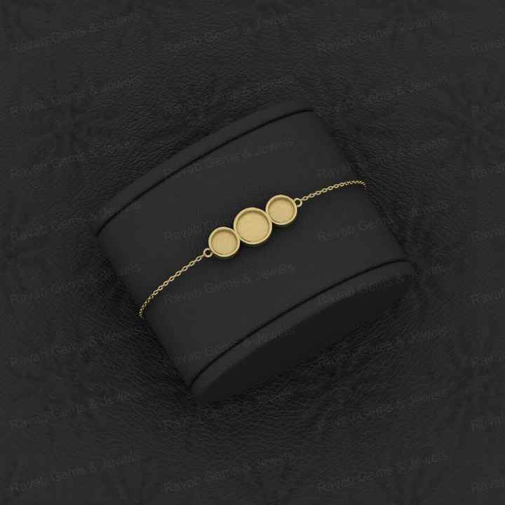 Perfect Quality Solid 925 Sterling Silver Round Circle Charm Bracelet Good For Ashes & Resin Work Keepsake Breastmilk Jewelry