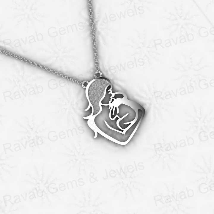 Solid 925 Sterling Silver 25mm Mom Born Child Love Memorial Blank Base Charm Pendant Setting for Keepsake & Breastmilk Jewelry