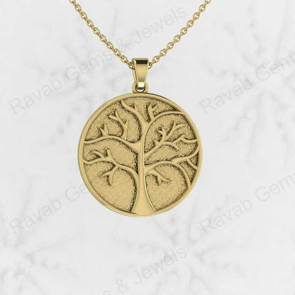 Genuine 925 Sterling Silver Life of Tree 25mm Semi Mount Blank Setting Charm Pendant Good for Ashes & Resin Work Breastmilk