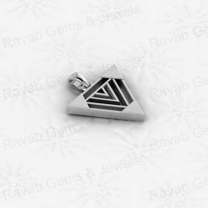 High Quality 925 Silver 18x21mm Down Triangle Arrow Charm Pendant Semi Mounting Pendant Blank Base Setting for Keepsake Jewelry