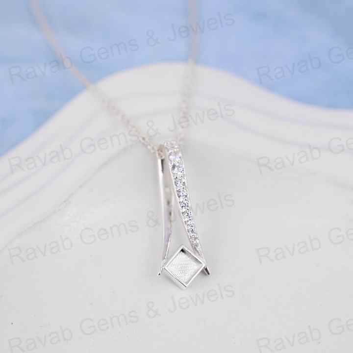 High Quality 925 Silver 5mm Milgrain Square Locket Charm Pendant Blank Setting for Ashes Resin Work Jewelry Findings Components