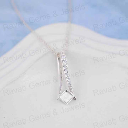 High Quality 925 Silver 5mm Milgrain Square Locket Charm Pendant Blank Setting for Ashes Resin Work Jewelry Findings Components