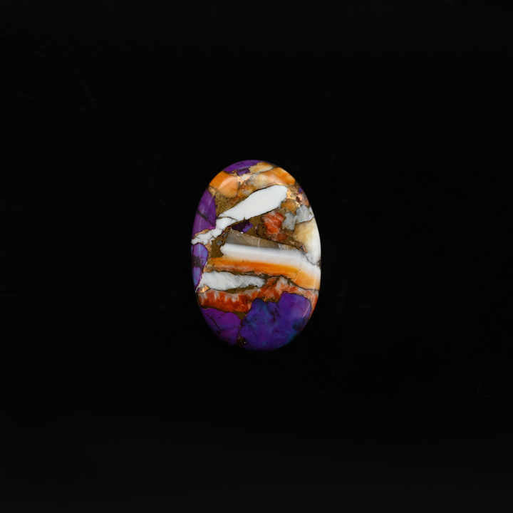 Top Quality Mohave Purple Copper Mix Oyster 20x30mm Oval Shape Flat Back Calibrated Loose Gemstone Cabochon for Making Jewelry