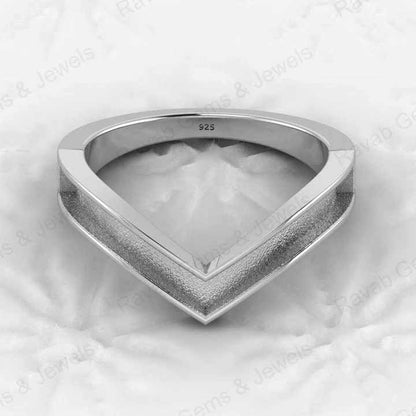 Genuine 925 Sterling Silver CZ V Chevron Wishbone Semi Mount Best Quality Blank Ring Setting for DIY Jewelry Findings Components
