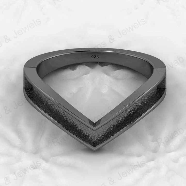 Genuine 925 Sterling Silver CZ V Chevron Wishbone Semi Mount Best Quality Blank Ring Setting for DIY Jewelry Findings Components