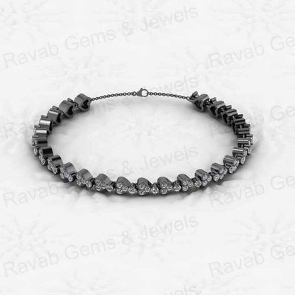 Top Selling Solid 925 Sterling Silver 18k Gold Plated Attractive Designer Bangle Link Chain 7.5 Inch Bracelet for Women Jewelry