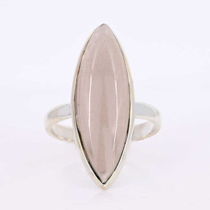 Hot Selling Solid 925 Sterling Silver Smoky Quartz Hydro 10x30mm Marquise Bezel Setting Ring for Women Fine Handmade Jewelry