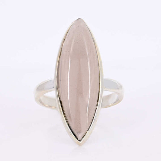 Hot Selling Solid 925 Sterling Silver Smoky Quartz Hydro 10x30mm Marquise Bezel Setting Ring for Women Fine Handmade Jewelry
