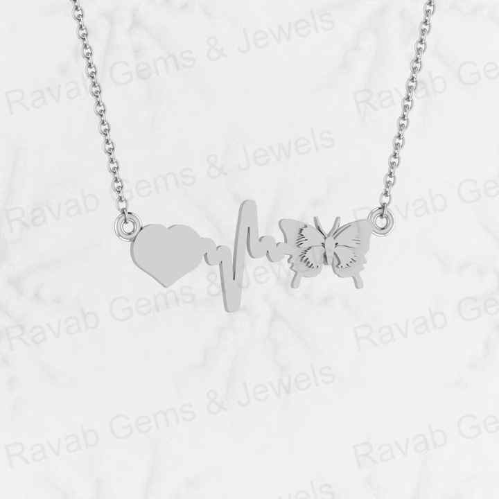 Best Quality Top Quality Solid 925 Sterling Silver 13x35mm Heart Music Butterfly Design Fine Jewelry Pendants & Charms