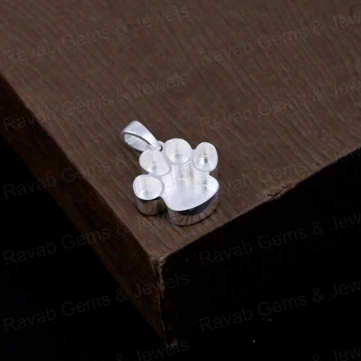 Handmade 925 Silver 14mm Dog Paw Animal Lover Blank Base Charm Pendant Setting Resin & Ashes Breastmilk Keepsake Jewelry DIY