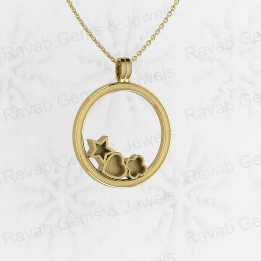 925 Sterling Silver 30mm Circle With Star Heart Clover Semi Mount Blank Pendant Resin Ashes Necklace Work Jewelry Findings Charm