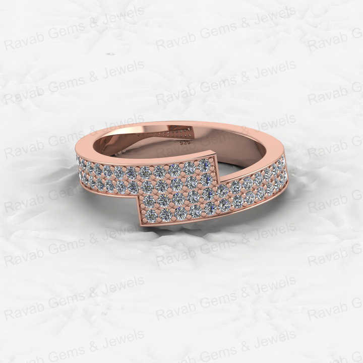 Top Selling Solid 925 Sterling Silver Micro Pave CZ Pinky Gold Vermeil Eternity Thick Band Women Ring Personalized Fine Jewelry
