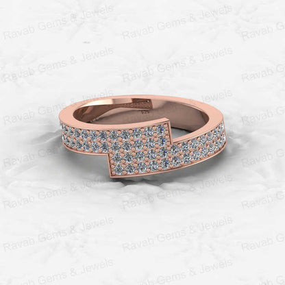 Top Selling Solid 925 Sterling Silver Micro Pave CZ Pinky Gold Vermeil Eternity Thick Band Women Ring Personalized Fine Jewelry