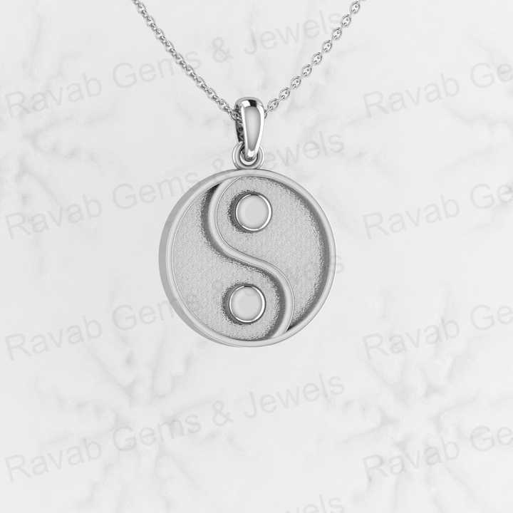 High Quality 925 Silver Yin Yang Symbol Blank Bezel Base Charm Pendant Setting DIY Resin Jewelry Jewelry Findings Components