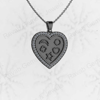 Best Selling Genuine 925 Sterling Silver 25mm Heart Clover CZ Charm Pendant Semi Mount Blank Setting Good for Resin DIY Jewelry