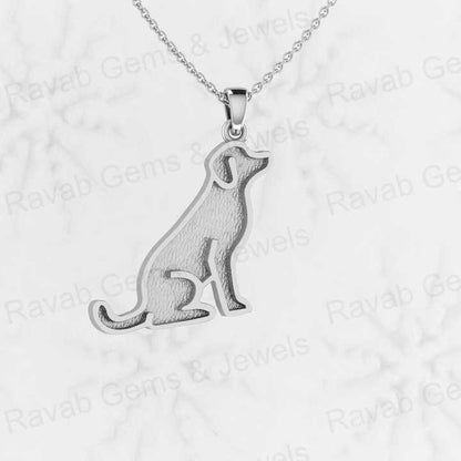 High Quality 925 Sterling Silver Rhodesian Ridgeback Dog Bezel Pendant Blank Setting Resin Ashes Jewelry Finding