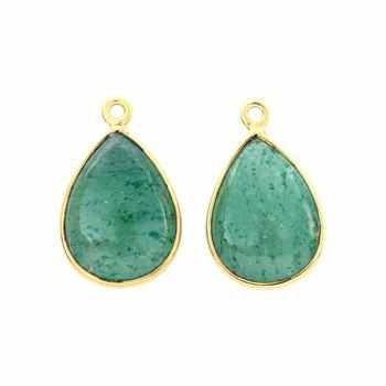 Wholesale Lot of Handmade 925 Sterling Silver Emerald Charm Pendant 18K Gold and Rhodium Plated for Women Handmade Jewelry