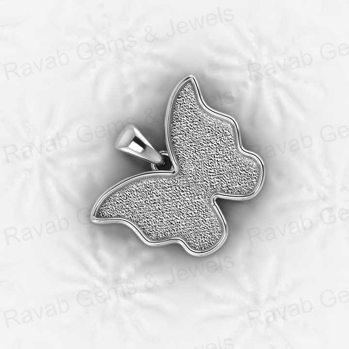 High Quality Real 925 Sterling Silver Butterfly Semi Mounting Charm Pendant for Pour Resin Breastmilk Keepsake Memorial Jewelry