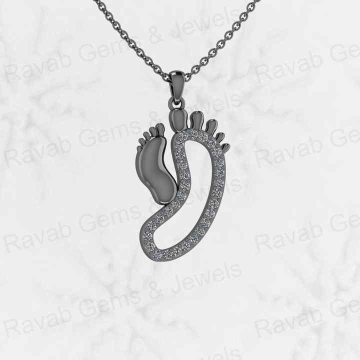 Top Quality Genuine Solid 925 Sterling Silver 29mm Mother & Baby Pow Memorial Pendant Valentine Gift Engagement Fine Pendant