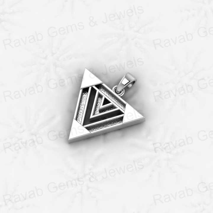 High Quality 925 Silver 18x21mm Down Triangle Arrow Charm Pendant Semi Mounting Pendant Blank Base Setting for Keepsake Jewelry