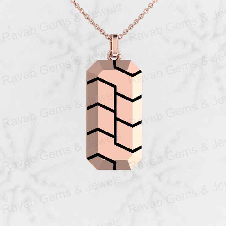 Top Selling Genuine 925 Sterling Silver Sturdy Vertical Bar Personalized Men's Pattern Charm Pendant for Patriotic Fine Jewelry