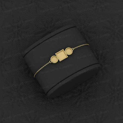 Top Quality Solid 925 Sterling Silver Square & Round Charm Bracelet Good For Ashes & Resin Work Keepsake Breastmilk Fine Jewelry