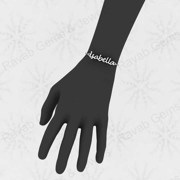 Top Selling Latest Design Handmade 925 Sterling Silver Custom Name Chain Minimalist Bracelet Personalized Fine Jewelry for Her