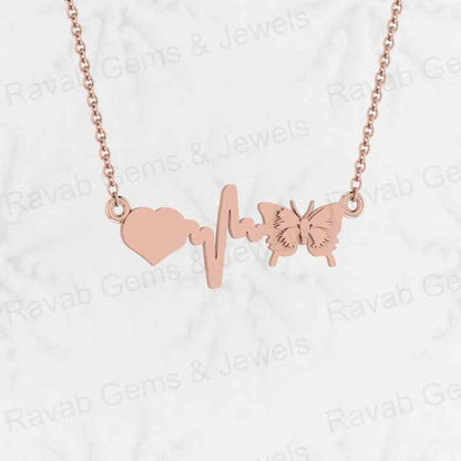 Best Quality Top Quality Solid 925 Sterling Silver 13x35mm Heart Music Butterfly Design Fine Jewelry Pendants & Charms