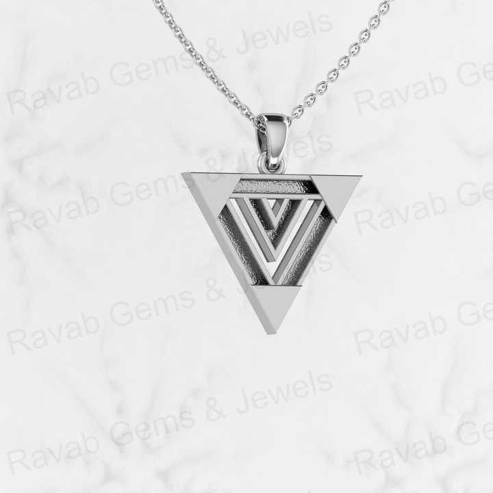 High Quality 925 Silver 18x21mm Down Triangle Arrow Charm Pendant Semi Mounting Pendant Blank Base Setting for Keepsake Jewelry