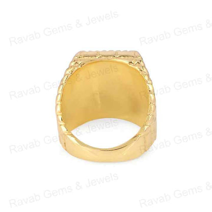 Handmade Solid 925 Silver 12x16mm Natural Amazonite Pattern Bricks Rectangle Signet Ring for Men Latest Design Fine Jewelry