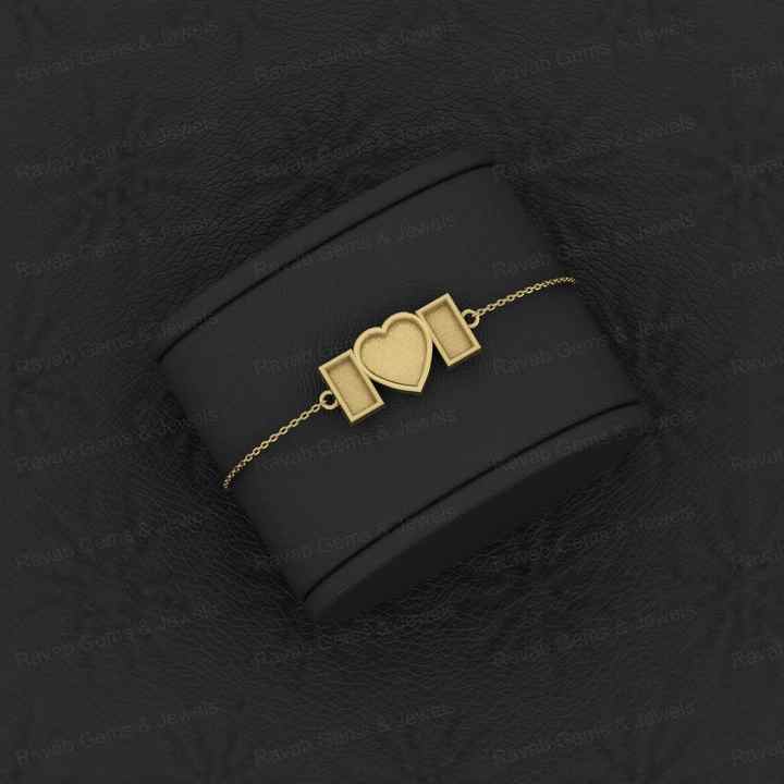 Superb Quality Solid 925 Sterling Silver Rectangle & Heart Bracelet Good For Ashes & Resin Work Keepsake Breastmilk Fine Jewelry