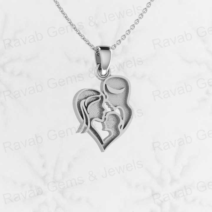 Genuine 925 Sterling Silver 21mm Happy Family Semi Mount Blank Base Charm Pendant Setting for Resin Ashes Work Jewelry Findings