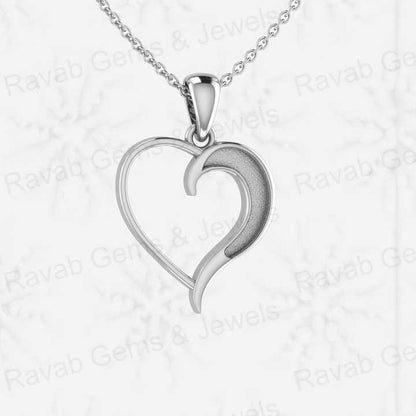 Genuine 925 Sterling Silver 20x20mm Heart Shape Blank Bezel Charm Pendant Setting for Resin & Ashes Breastmilk Keepsake Jewelry