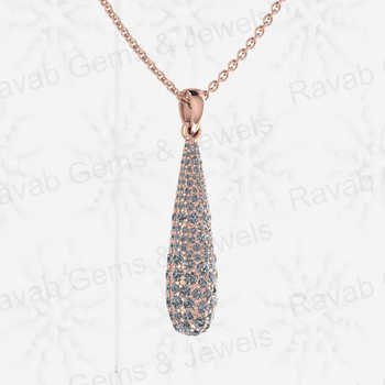 High Quality Handcrafted 32mm Long Teardrop Pendant Solid 925 Sterling Silver Multi Zircon Elegant Lovers Pattern Fine Jewelry