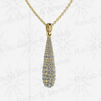 High Quality Handcrafted 32mm Long Teardrop Pendant Solid 925 Sterling Silver Multi Zircon Elegant Lovers Pattern Fine Jewelry