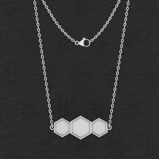 Genuine 925 Silver Hexagon Collet Bezel Cup Semi Mount Charm Pendant Necklace Setting Ashes Stone Resin DIY Jewelry Findings