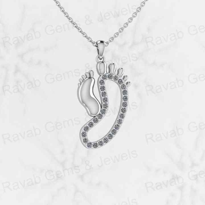 Top Quality Genuine Solid 925 Sterling Silver 29mm Mother & Baby Pow Memorial Pendant Valentine Gift Engagement Fine Pendant