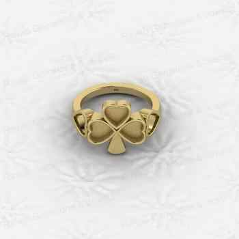 Excellent Quality 925 Sterling Silver 6mm Heart Semi Mount Breastmilk Keepsake Shamrock Clover Ring Jewelry Findings Components